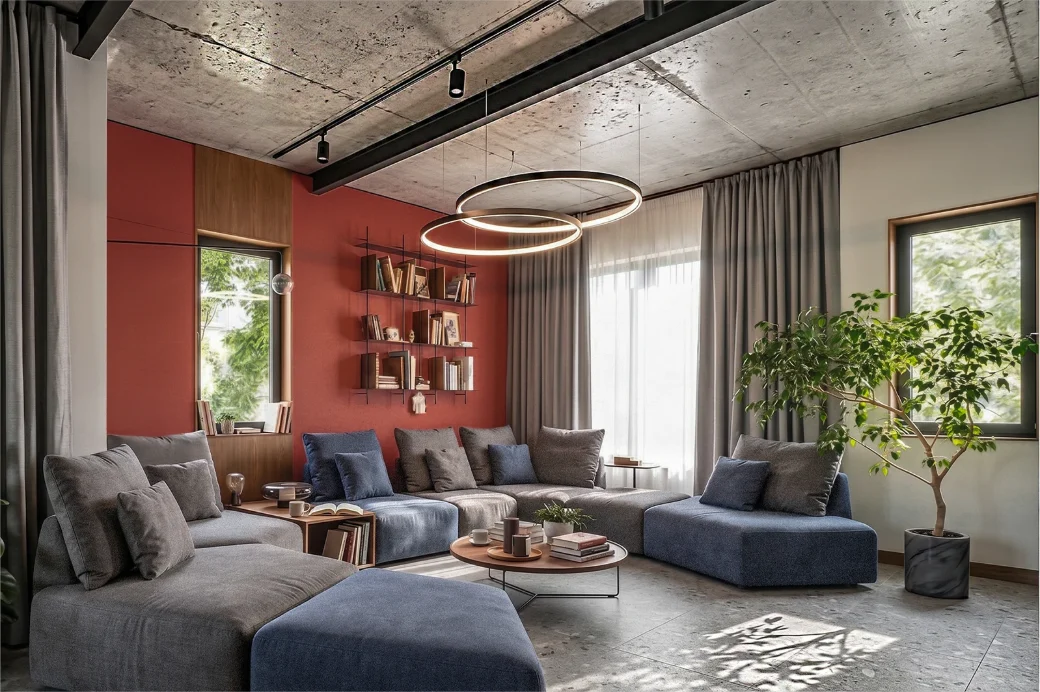 ORION — interior visualisation of this apartment in Lozenets, Sofia, view 2 of 10