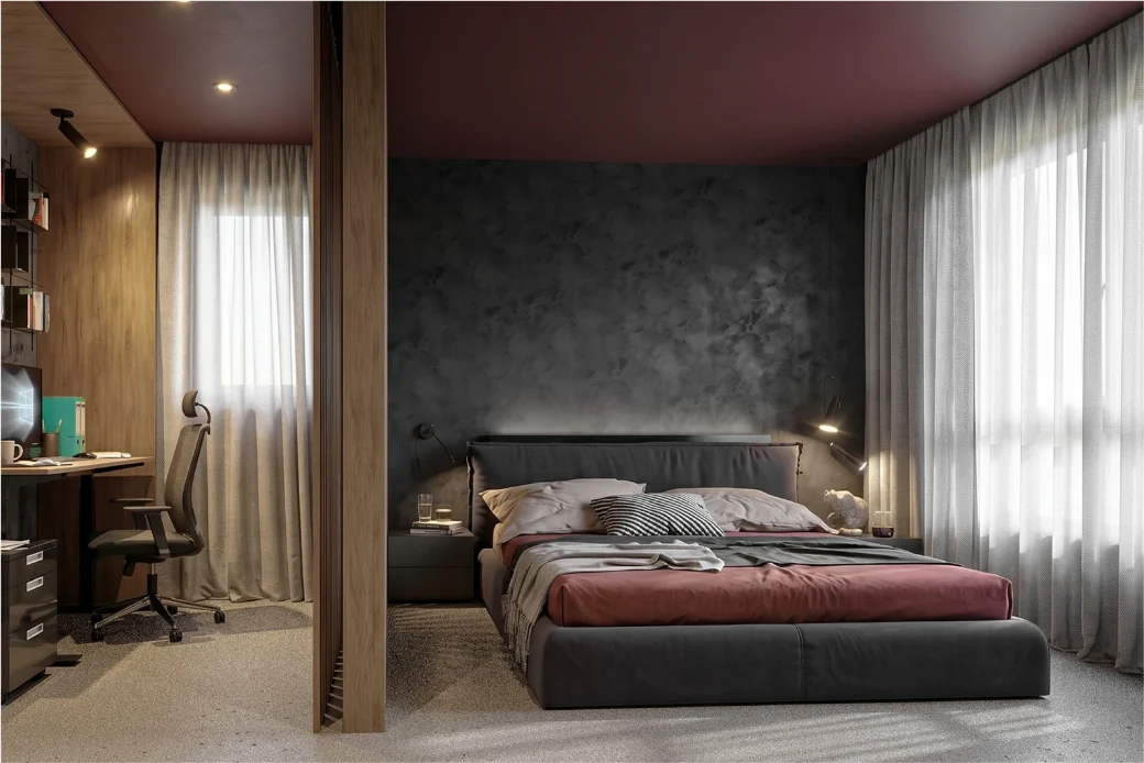ORION — interior visualisation of this apartment in Lozenets, Sofia, view 6 of 10
