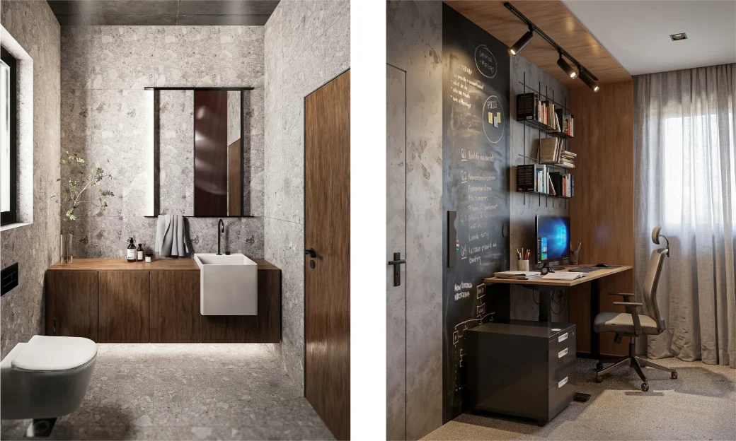 ORION — interior visualisation of this apartment in Lozenets, Sofia, view 7 of 10