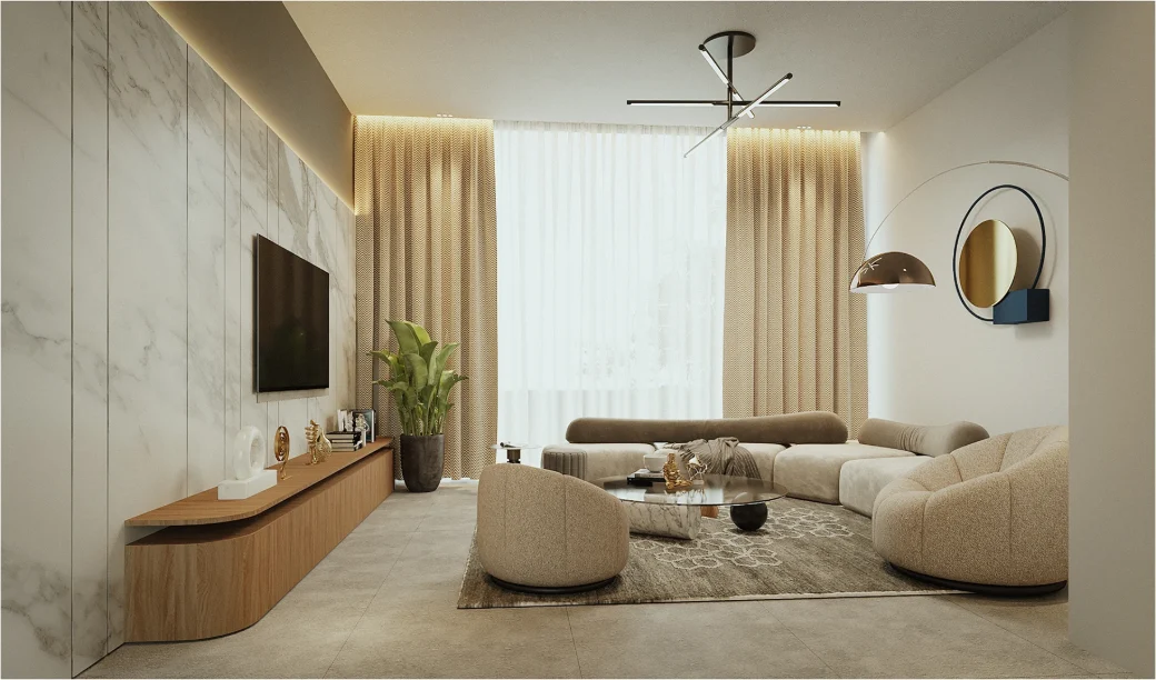 SAPHIR — interior visualisation of this villa in Boyana, Sofia, view 5 of 5