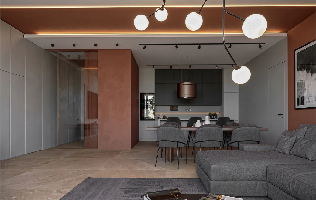 TERRACOTTA — interior visualisation of this house in Dragalevtsi, Sofia, view 3 of 8