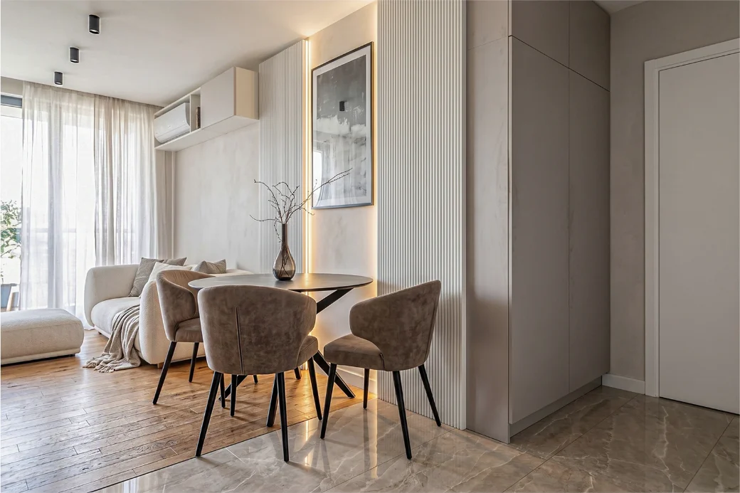 THE NEST — interior visualisation of this apartment in Sofia, view 2 of 8